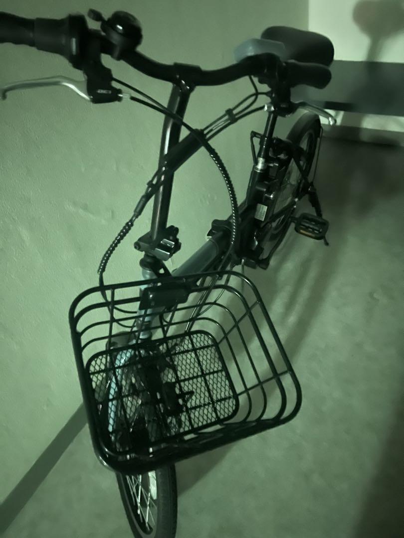 電動アシスト自転車 前バスケット付き