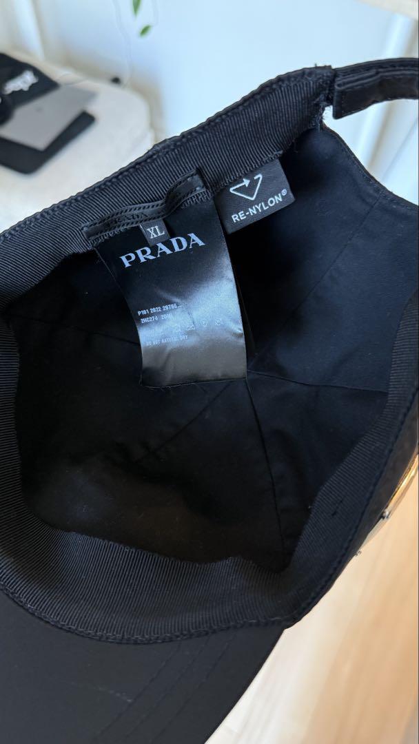 PRADA RE-Nylon ブラック ベースボールキャップ XL