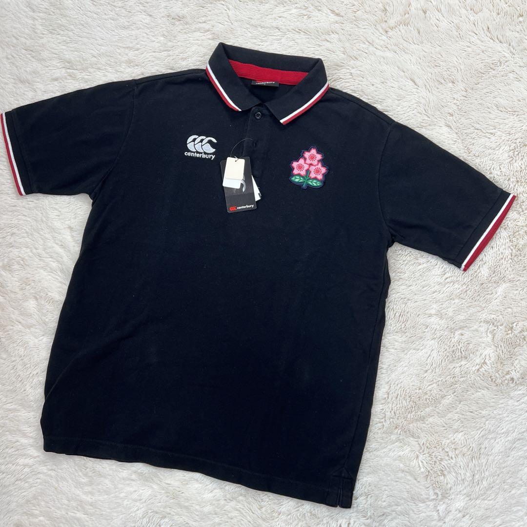 【新品】CANTERBURY カンタベリー ポロシャツ Lラグビー 日本代表 桜