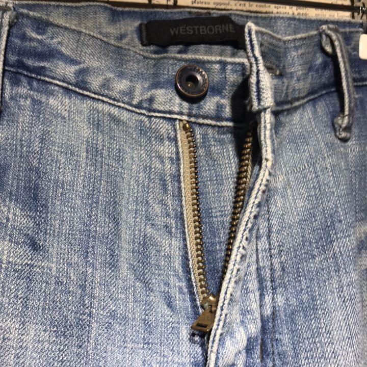 WESTBORNE ウエストボーン クラッシュデニムパンツ size XL