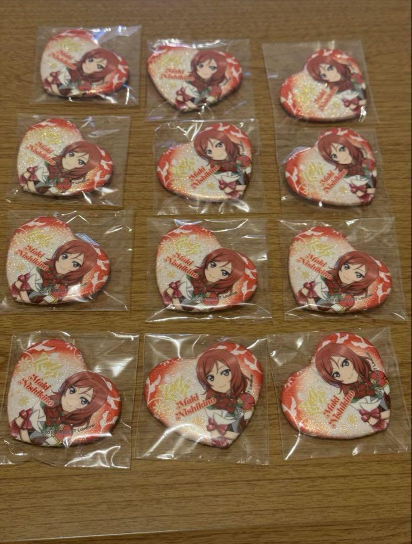 ラブライブ！　TVアニメ放送10周年記念　西木野真姫　缶バッジ　セット ラブライブTVアニメ放送10周年記念海外限定西木野真姫ハ一ト缶