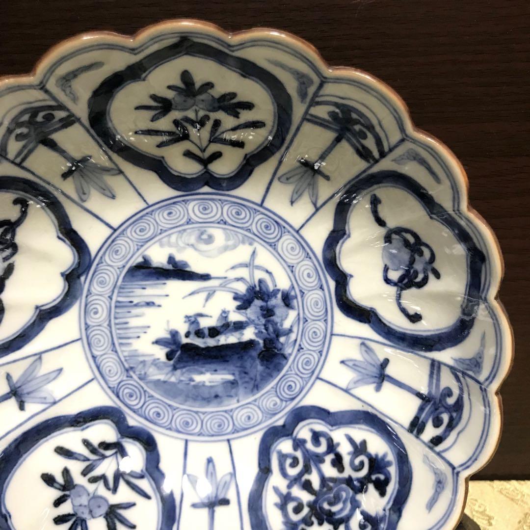 未使用保管品✨九谷焼 山本長左 宝祥芙蓉文 鉢 単品✨中鉢 宮内庁御用達 長左