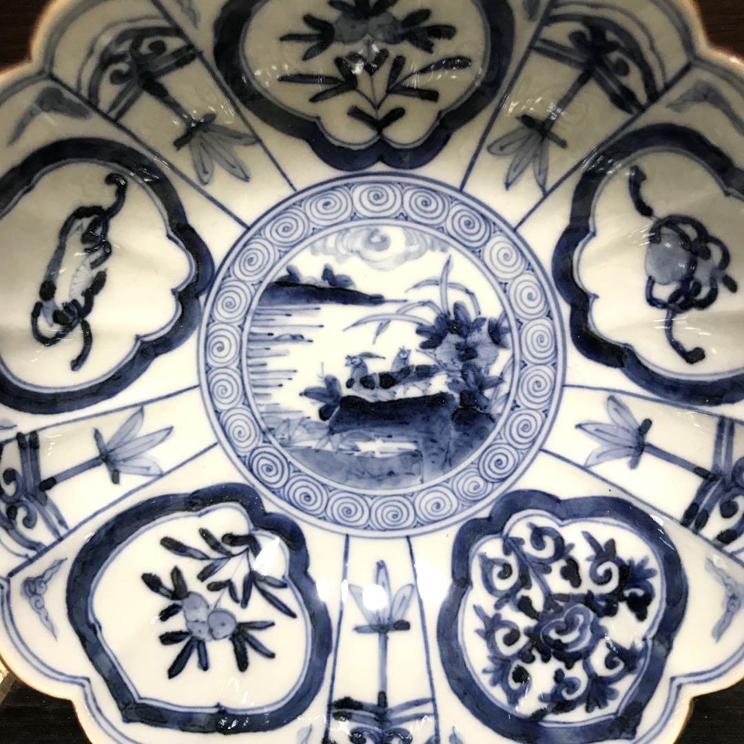未使用保管品✨九谷焼 山本長左 宝祥芙蓉文 鉢 単品✨中鉢 宮内庁御用達 長左