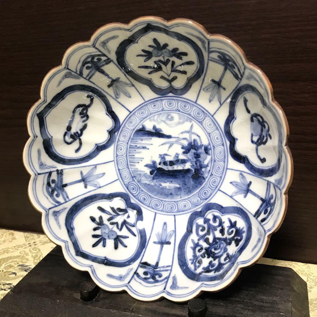 未使用保管品✨九谷焼 山本長左 宝祥芙蓉文 鉢 単品✨中鉢 宮内庁御用達 長左