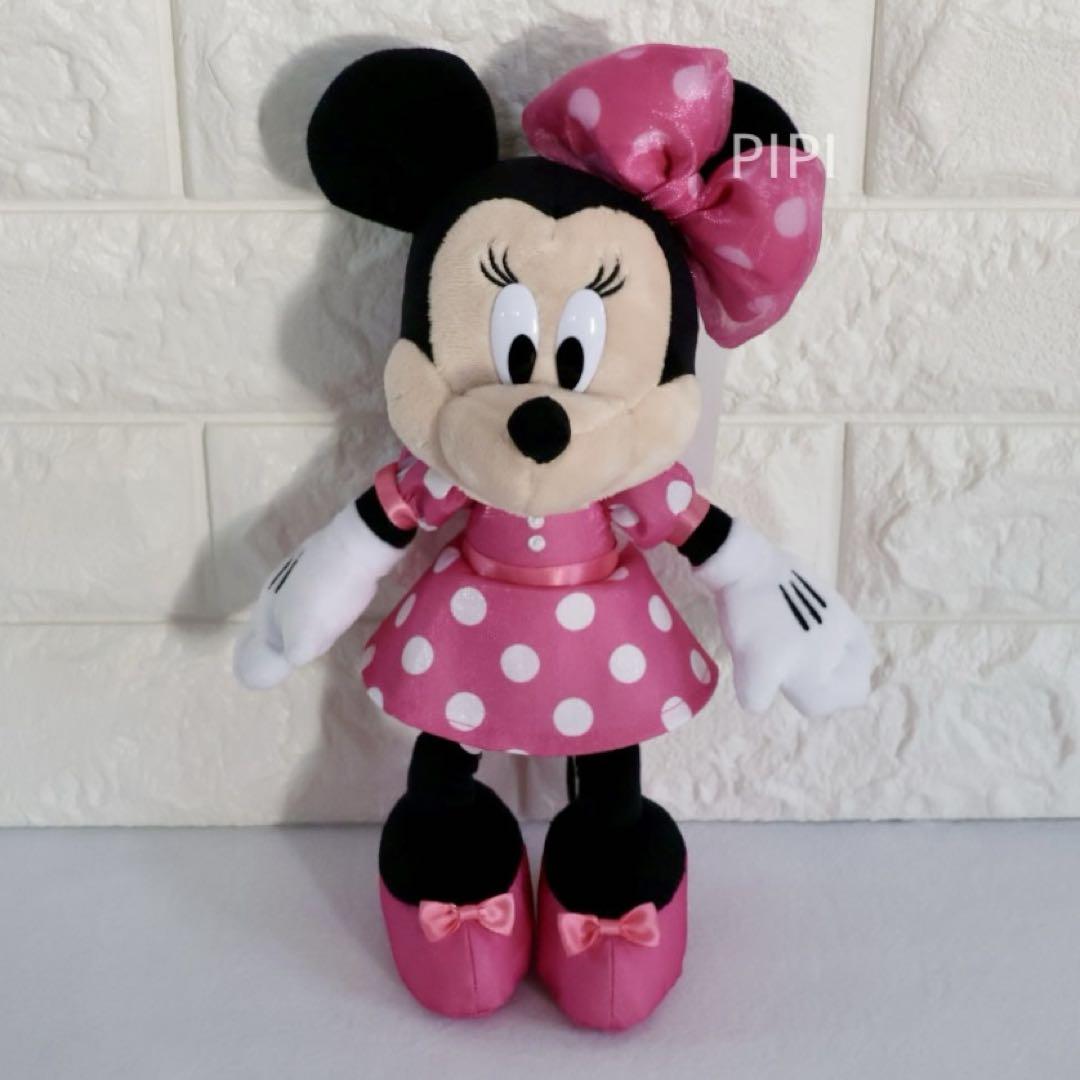 ディズニー　ミニー　キーホルダー　ピンク