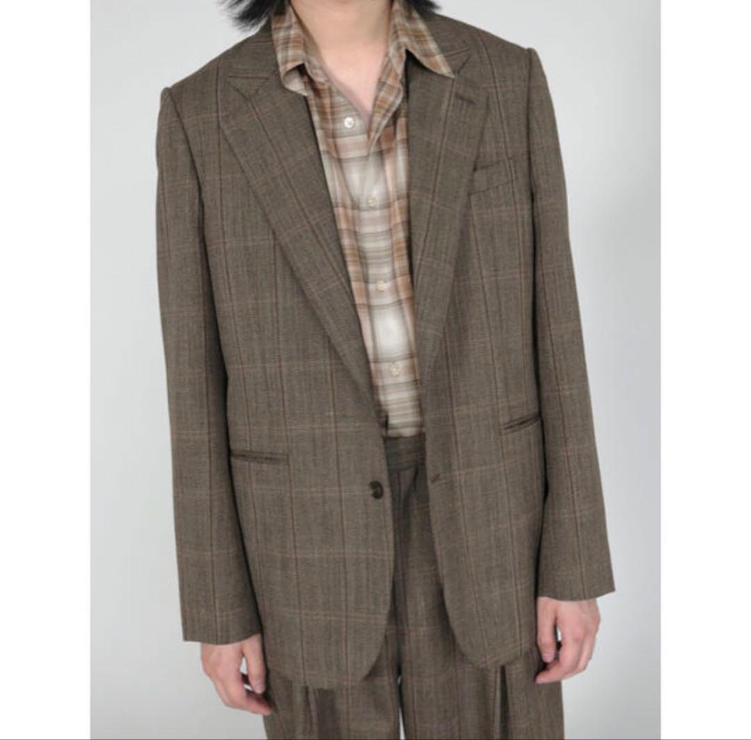 k*a様 AURALEE BLUEFACED WOOL CHECK SETUP Namu Shop - Auralee Bluefaced Wool Check Double-Breasted