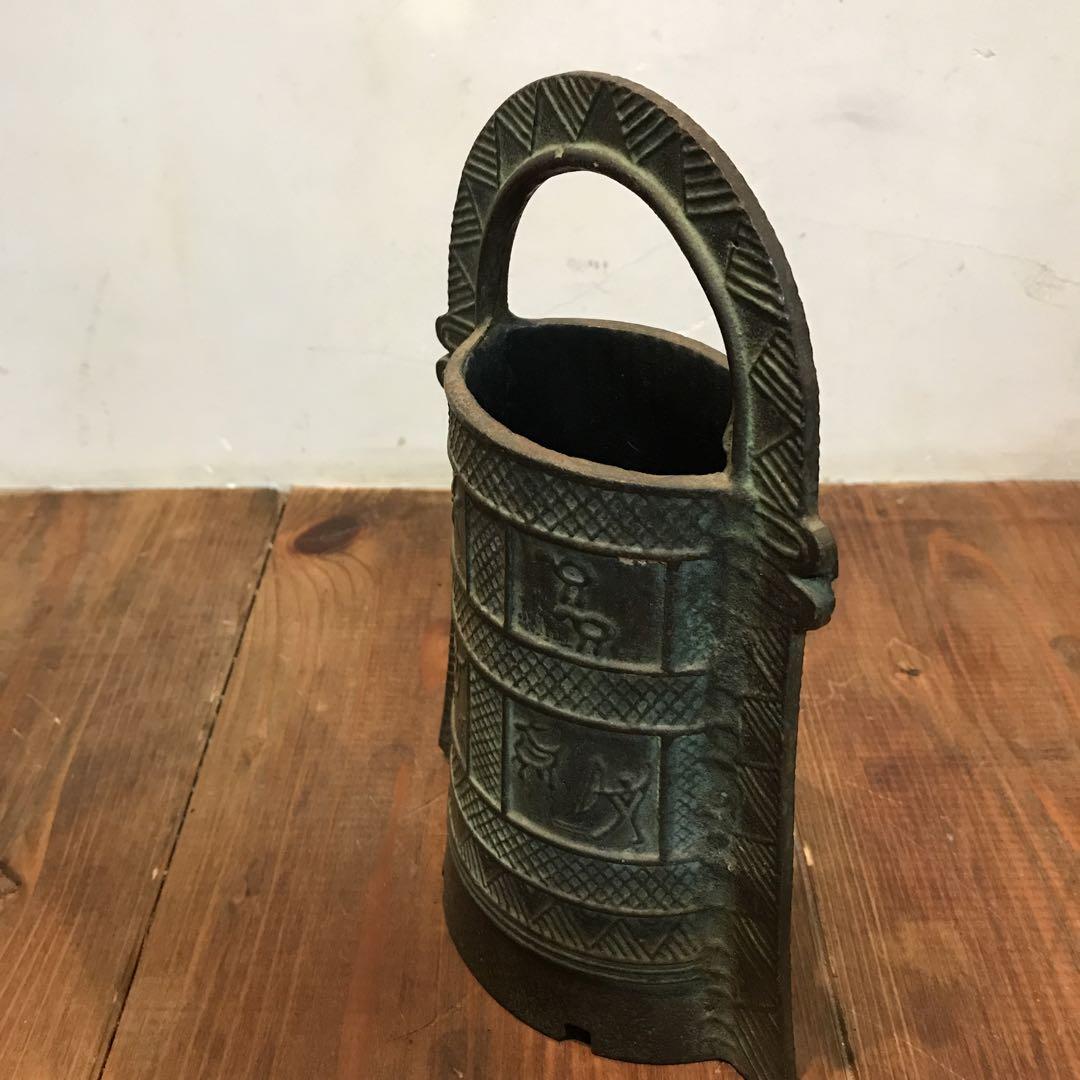 美品　銅鐸　鉄製　高岡銅器　雰囲気あります　ヴィンテージ