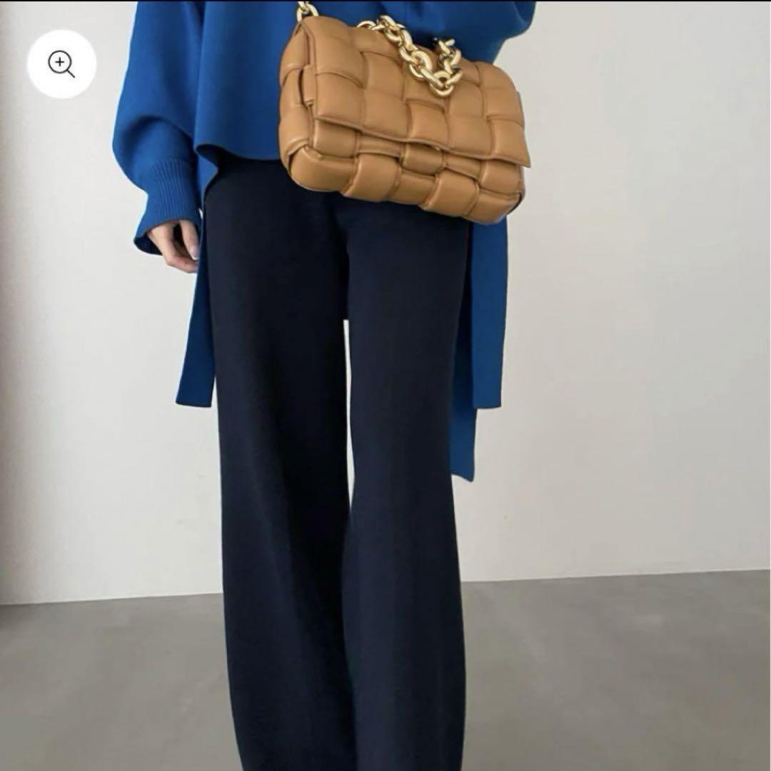 UNOF KNIT PANTS ニットパンツ　ネイビー　Sサイズ　ふじあみ