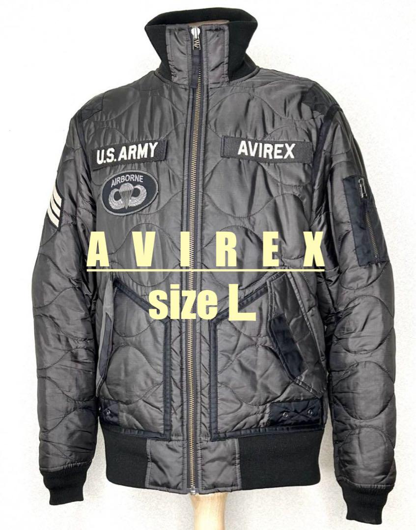 良品⑧AVIREX【L】ナイロンJKT ◇TOPGUNハーレーMA-1ninja