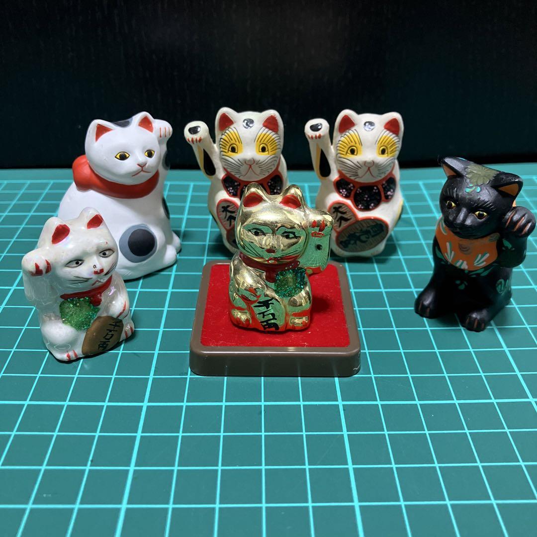まねきねこ 縁起物ストラップ YUJIN 招き猫づくし 21点セット