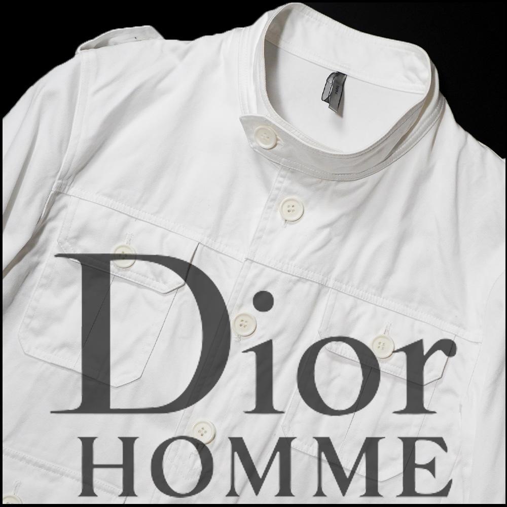 Dior Homme ディオールオム リブ袖４ポケットミリタリージャケット48