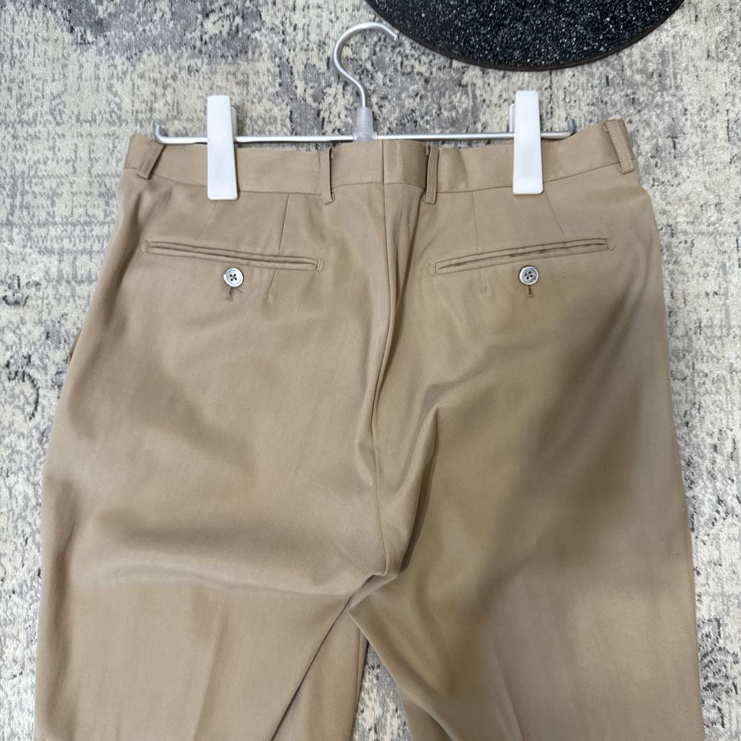 (美品)ベージュ スラックス ノータック オーダー品
