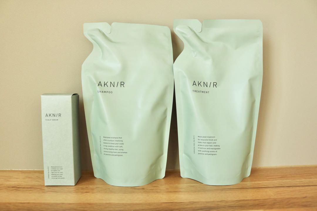 【新品・未使用】AKN/R シャンプー & トリートメント&ヘアスカルプセラム