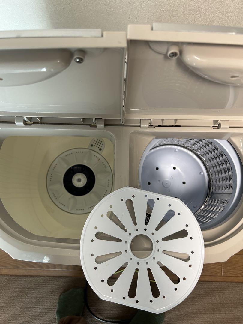 WASHMAN 二槽式洗濯機 本体 ホワイト