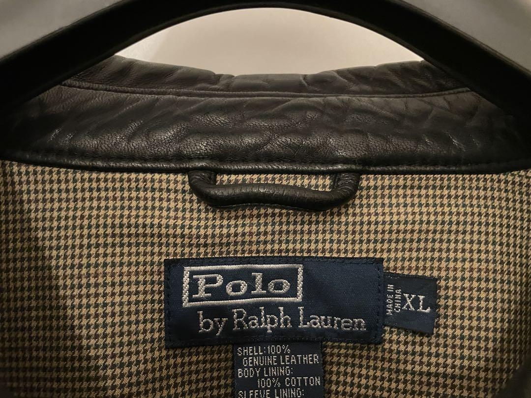 【スペシャル】Polo Ralph Lauren レザージャケット XL 黒