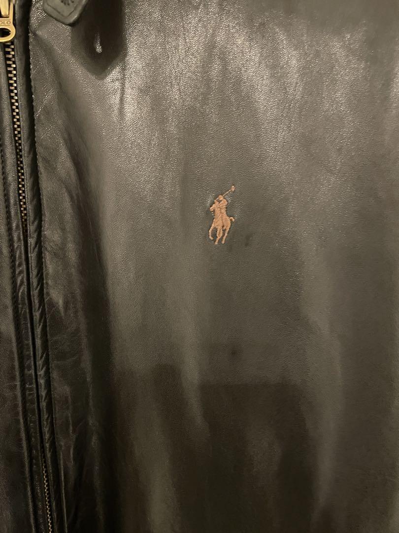 【スペシャル】Polo Ralph Lauren レザージャケット XL 黒
