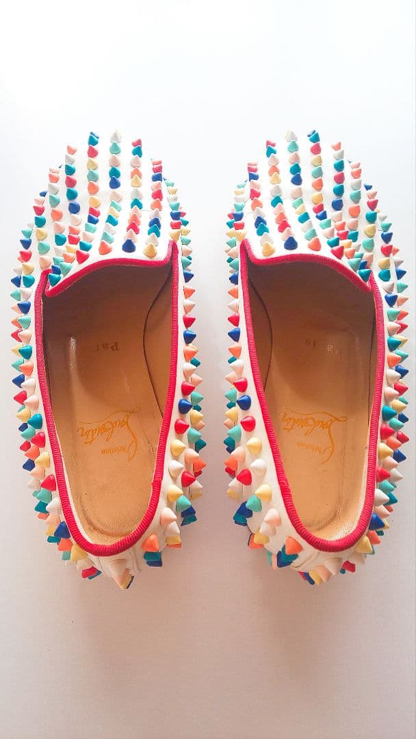 ルブタン スタッズ ローラーボート オペラシューズ ルブタン スタッズ ローラーボート オペラシューズ