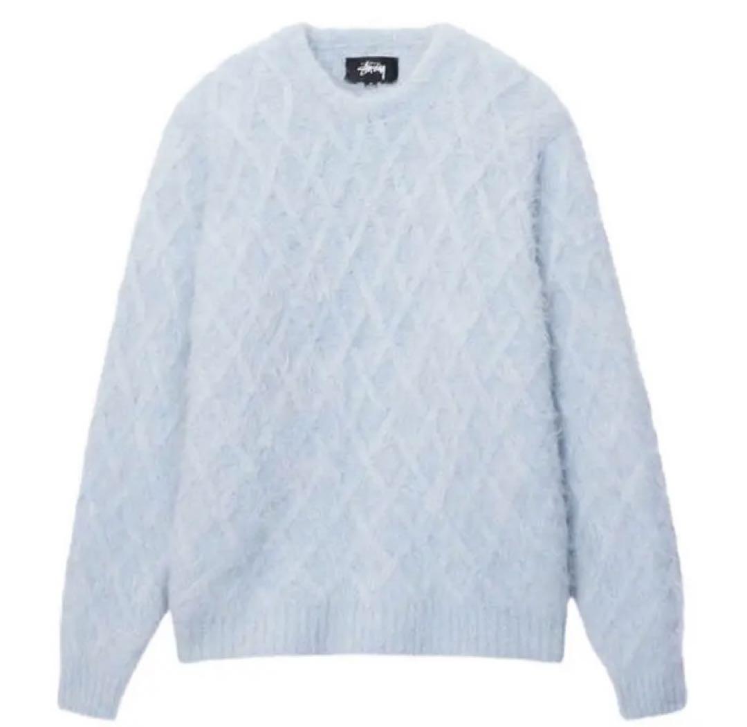 値下げいたしました FUZZY LATTICE CREW SWEATER 画像1