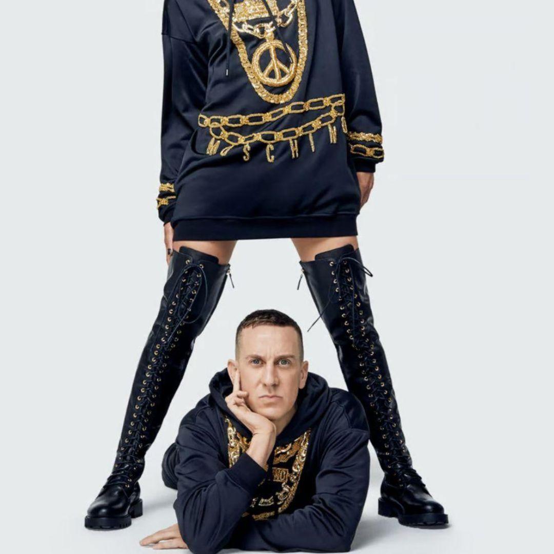 即完売 MOSCHINO ✕ H＆M コラボ ジャージ素材 プルオーバーパーカー