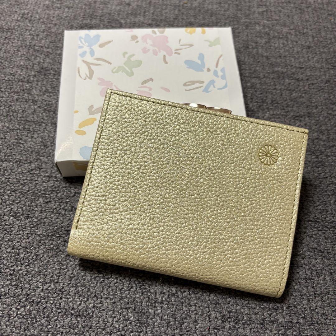 皇居財布　がま口　ゴールド