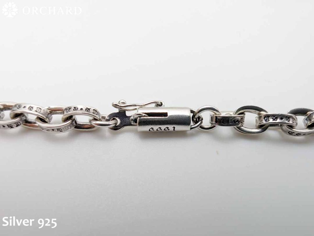 匿名配送/シルバー925/ネックレス/ペーパーチェーン/45cm
