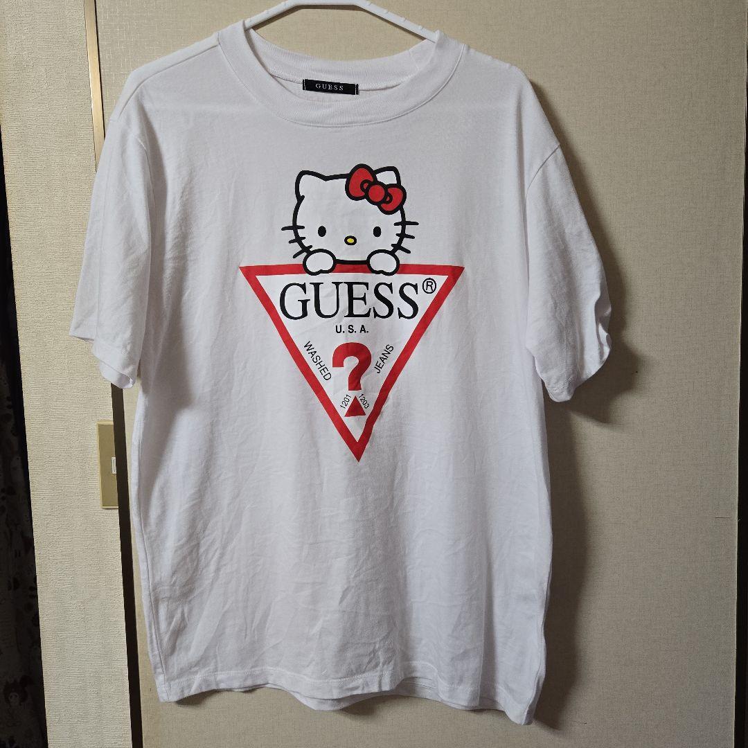 GUESS ハローキティ 半袖Tシャツ ホワイト