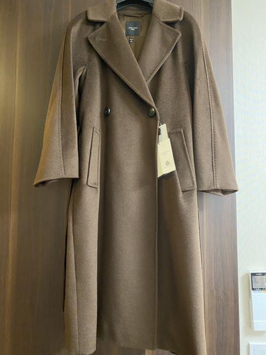 Weekend Max Mara ブラウン ピュアヴァージンウールコート - ロングコート