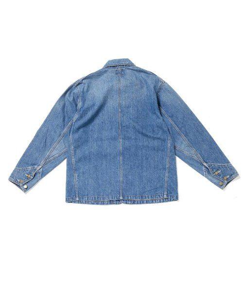 ナノユニバース Lee 別注カバーオール 加工ブルー Sサイズ