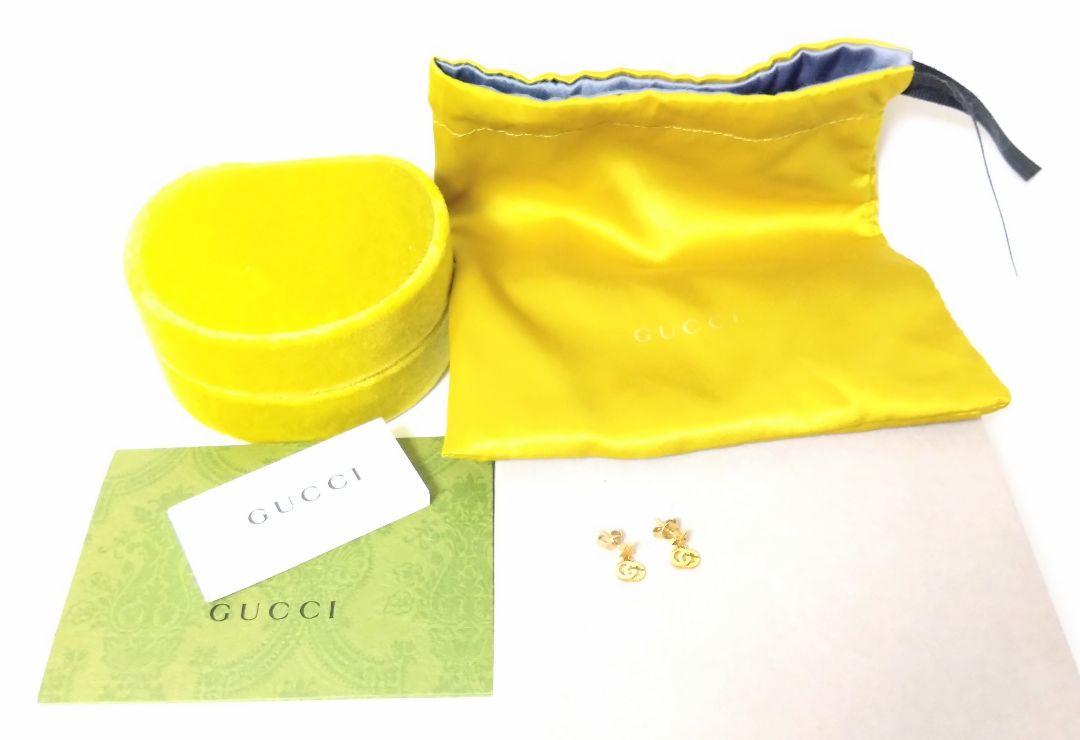 Gucci グッチ GG ランニング スター スタッズ ピアス K18YG