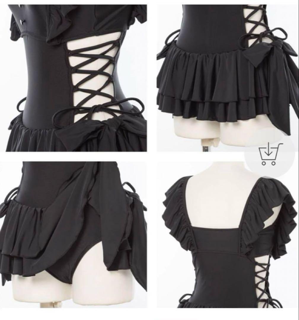 大人気♡完売品！！サイドレースアップワンピース水着　ディアマイラブ地雷水着