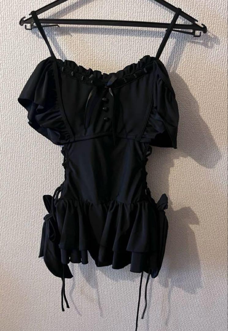 大人気♡完売品！！サイドレースアップワンピース水着　ディアマイラブ地雷水着