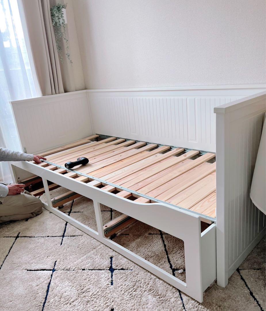 IKEA HEMNES ヘムネス デイベッド フレーム　マットレス付