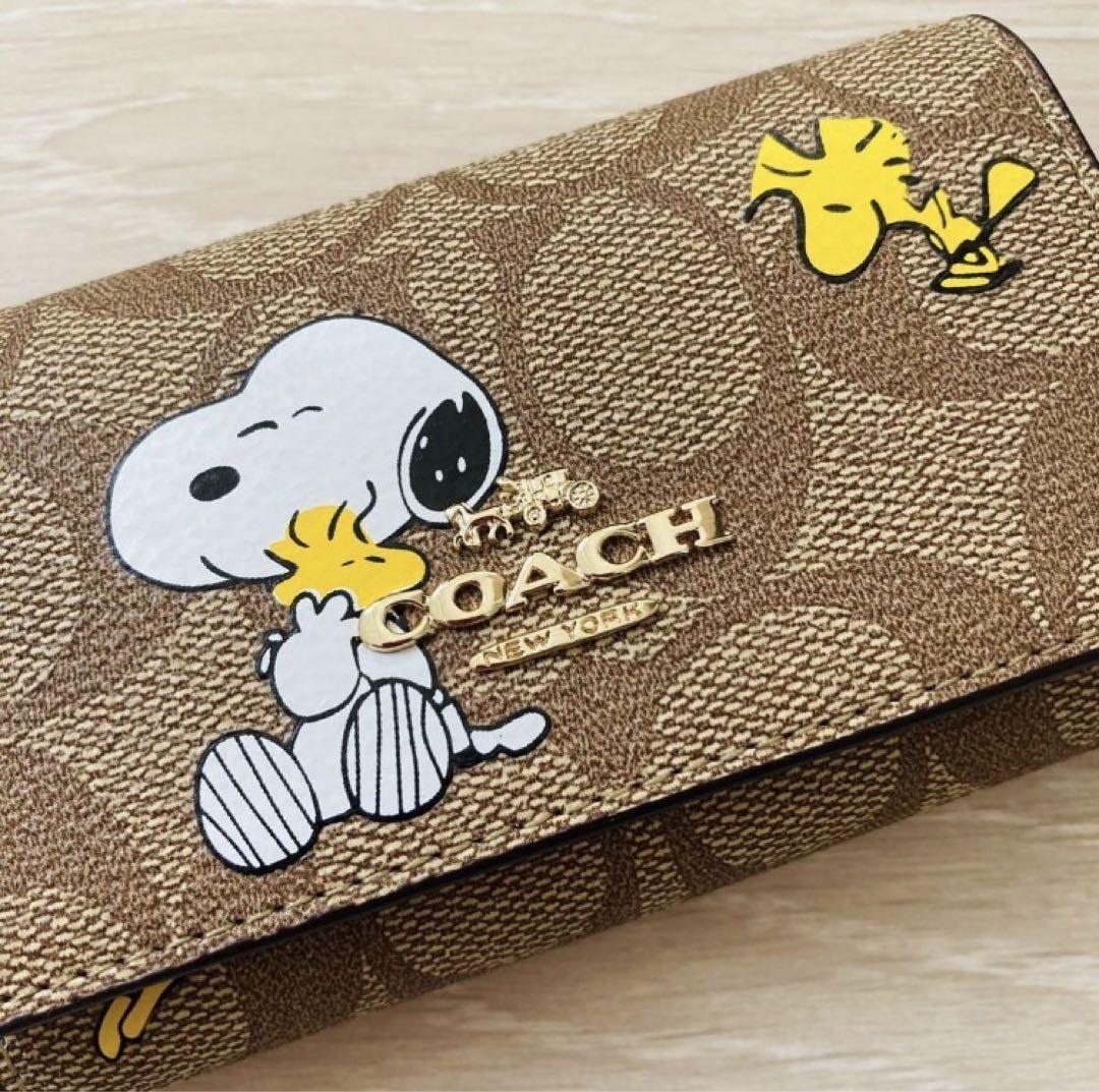 海外限定】【海外限定】COACH キーケース ピーナッツコラボ 5連