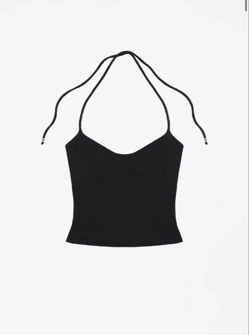 トップス tankair spill halter black