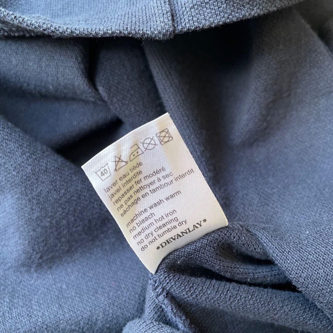 90s CHEMISE LACOSTE ラコステ 長袖 ポロシャツ 無地