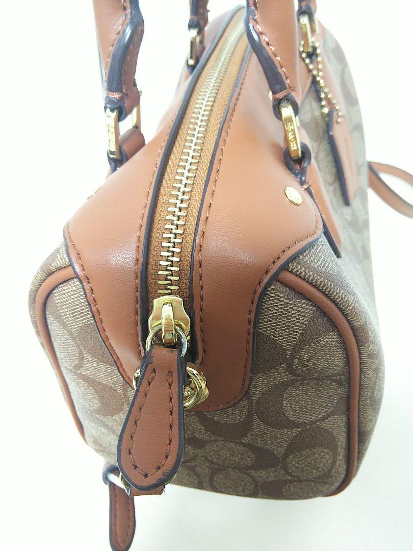 美品✨COACH シグネチャー ハンドバッグ ショルダー 2way レザー 美品 COACH シグネチャー 2way ショルダーバッグ PVCレザー
