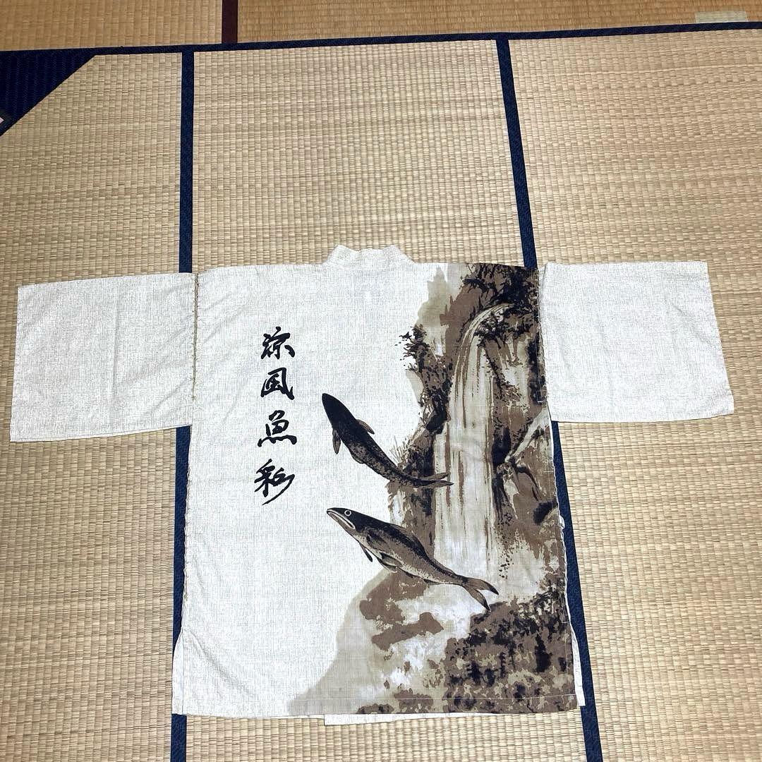 甚平　部屋着　上下セット　作務衣　メンズ　M じんべい　父の日