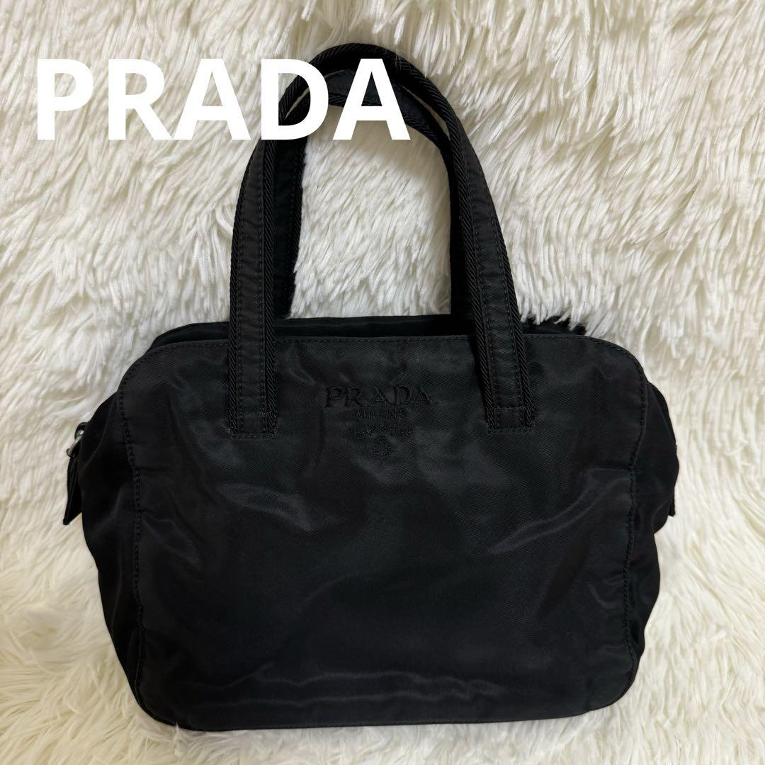 ✨美品✨PRADA プラダ ナイロンバッグ ミニバッグ ポーチ ブラック 黒