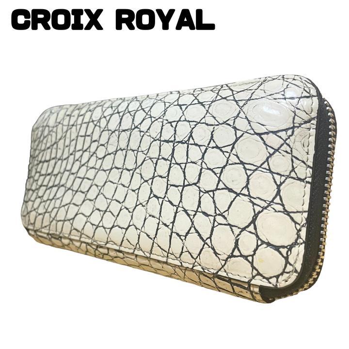 CROIX ROYAL クロワロイヤル 長財布　バニラ染め ラウンドジップりの小物