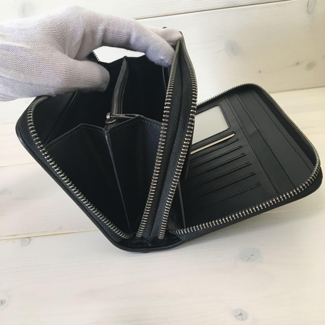 A31 新品　羊革　メンズ　ダブルジップ　本革　ラムスキン　財布　オーガナイザー A31 新品 羊革 メンズ ダブルジップ 本革 ラムスキン 長財布