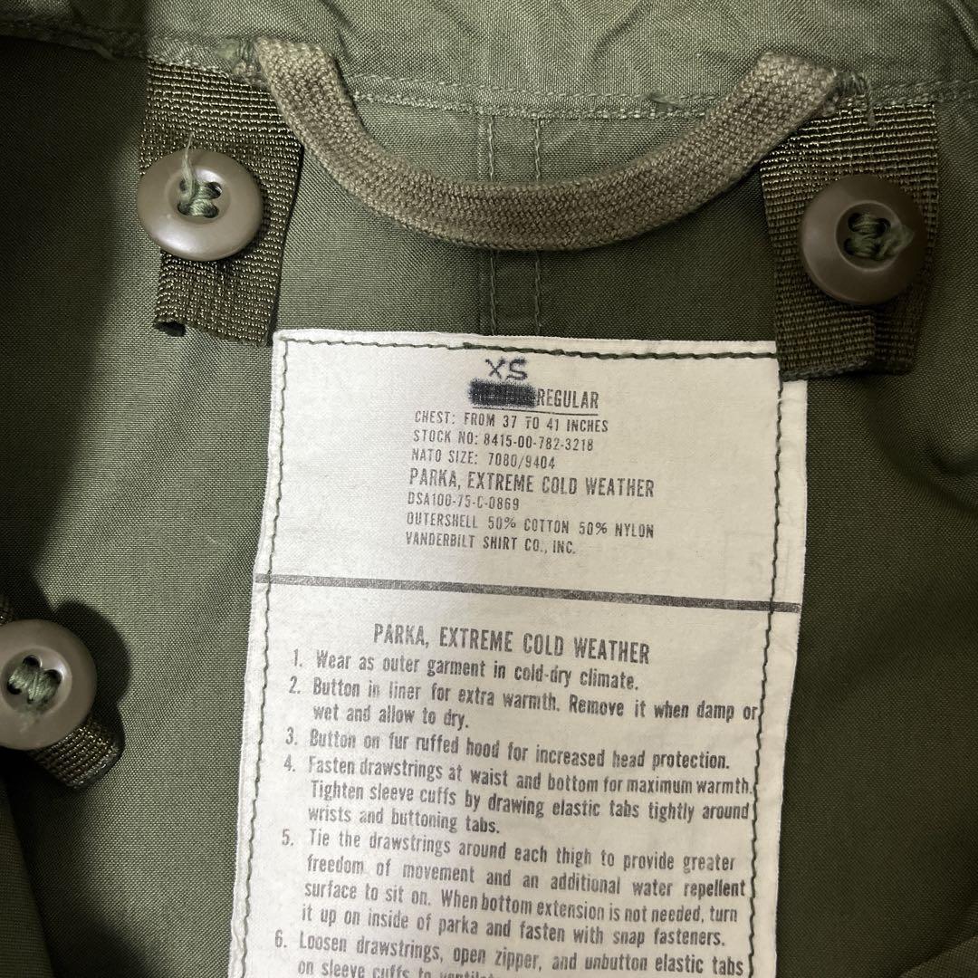 m65 パーカー　アメリカ軍　古着　ビンテージ　モッズコート　コート