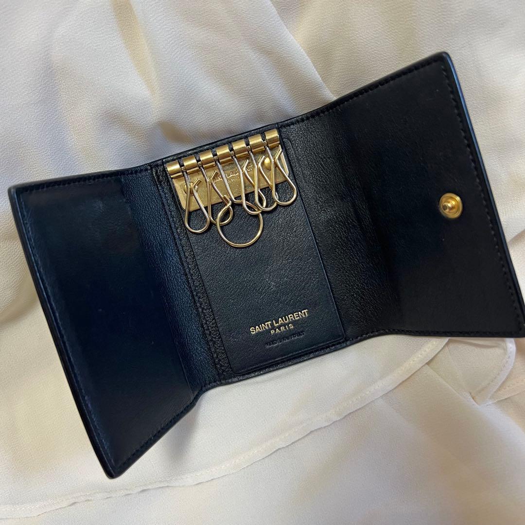 SAINT LAURENT キーケース 6連 YSLロゴ - メルカリ