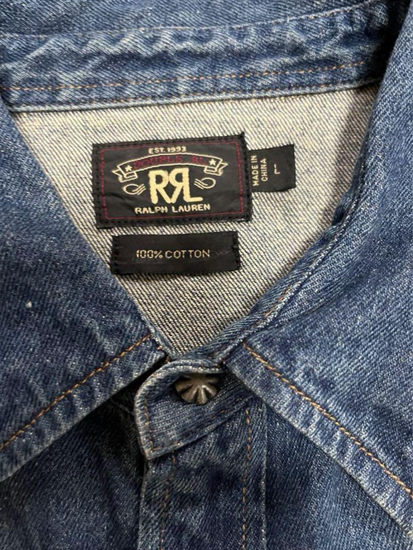 RRL ダブルアールエル ウエスタンデニムシャツ ラルフローレン 画像2