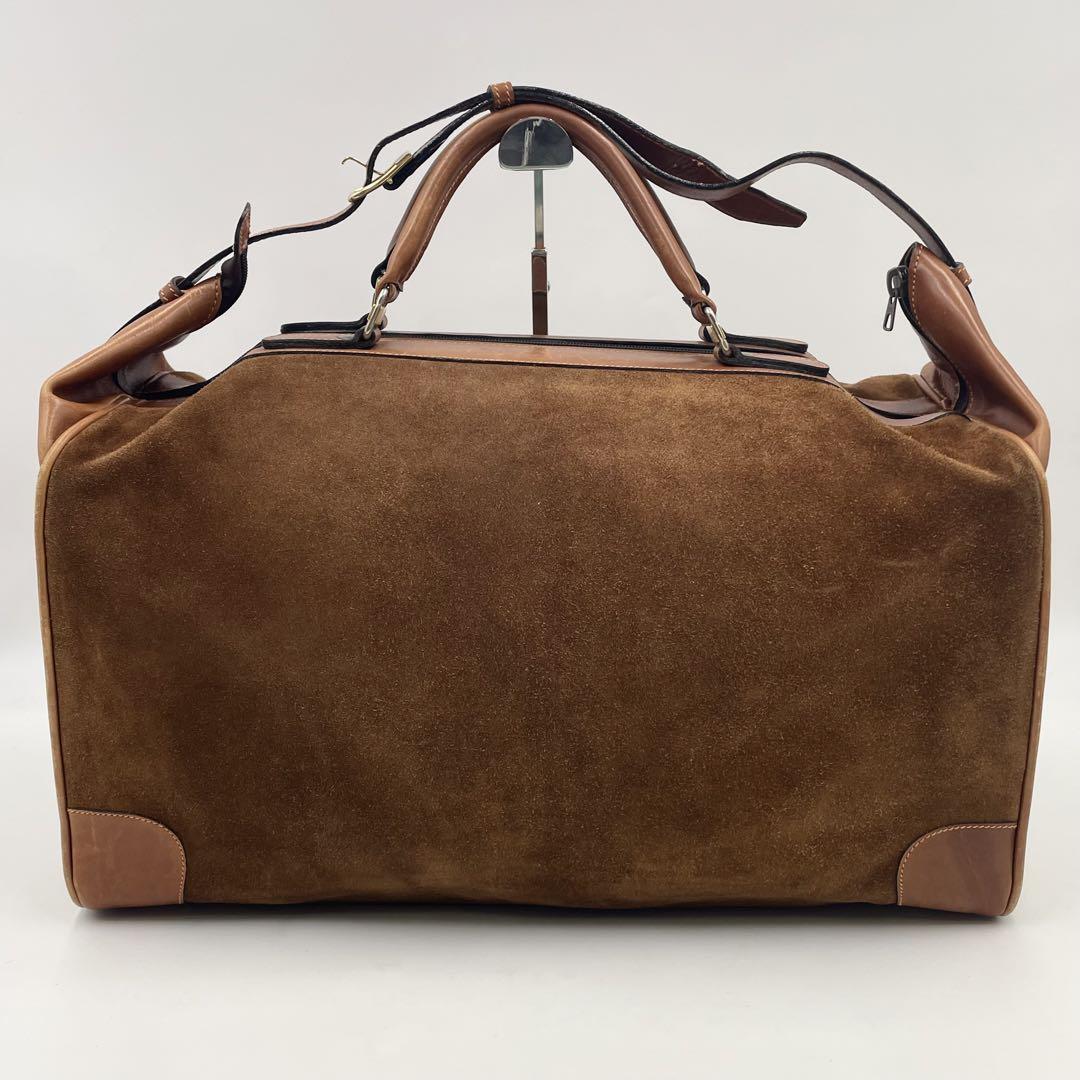 BALLY バリー 大容量 ボストンバッグ 2way スエード×レザー ブラウン
