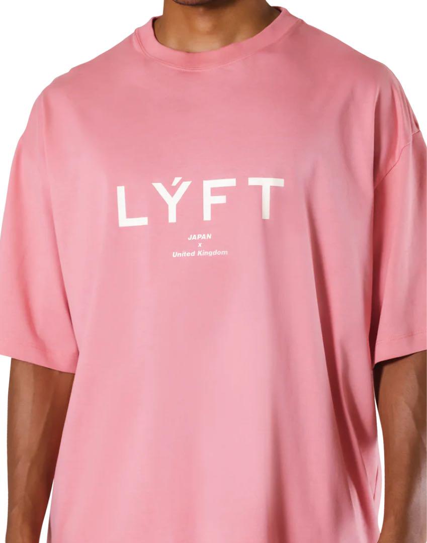 LÝFT LOGO BIG T-SHIRT ★サイズS★Tシャツ、ピンク