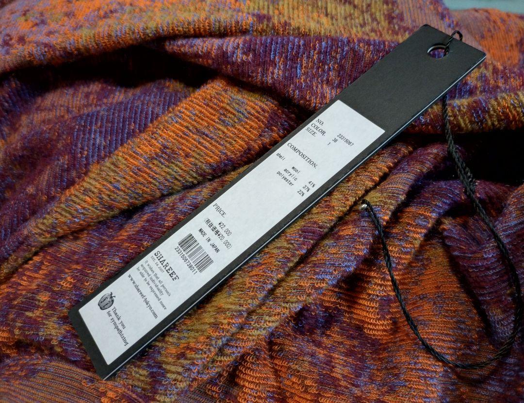 SHAREEF PILE JQ MOCK NECK L/S PO 日本製 タグ付