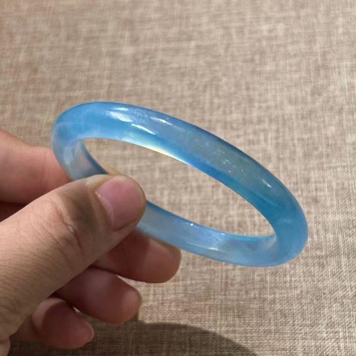 ⭐︎【天然】アクアマリン バングル 53g