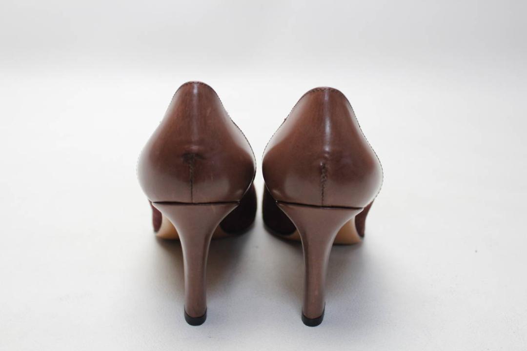 11■ブルーノマリ 本革 切り替えパンプス(36)超美品