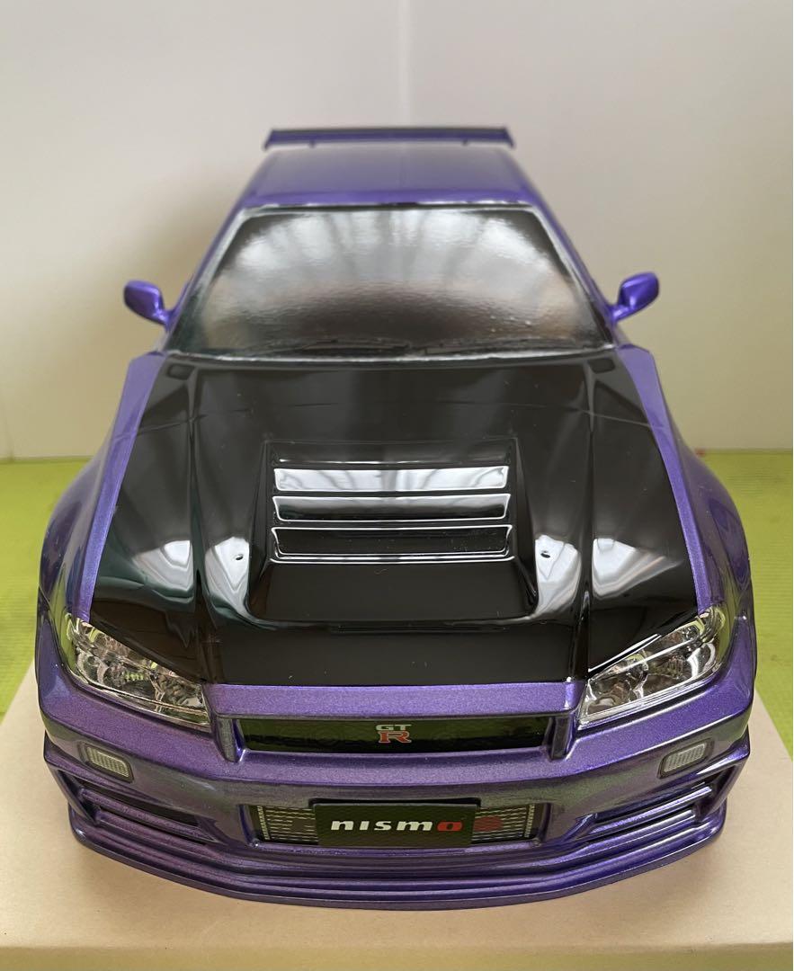 タミヤラジコンボディ　R34GTR Z-tune