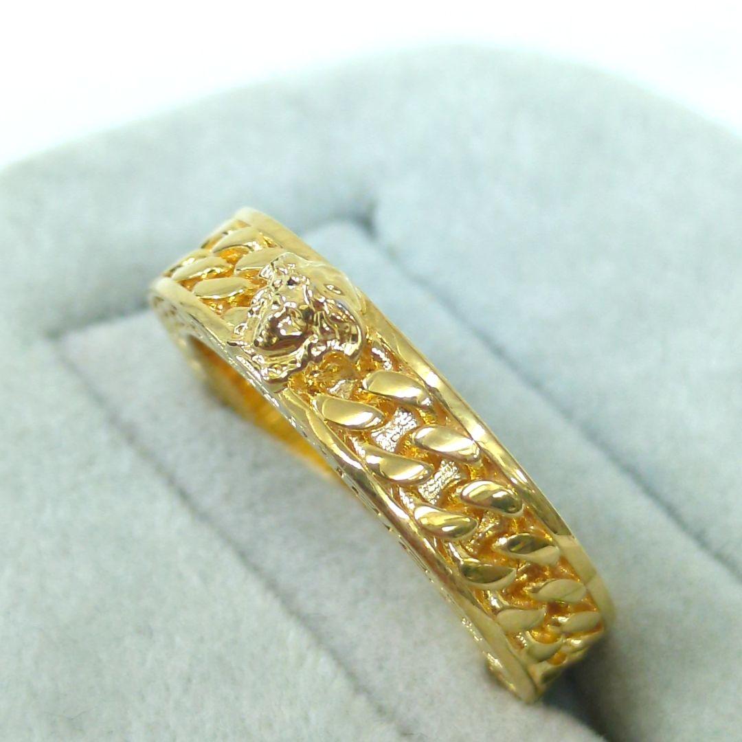 VERSACE ヴェルサーチ リング メデューサ ゴールドカラー　約21号